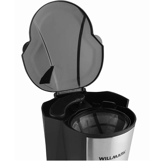 Кофеварка капельная WILLMARK WCM-1255D черный