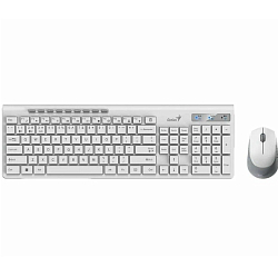 Клавиатура+мышь БП GENIUS  Smart KM-8230 WHITE, белый (31340015402)