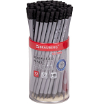 Карандаш чернографитный BRAUBERG "ULTRA", 1 шт., HB, с ластиком, пластиковый, 181711