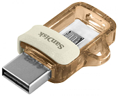USB 32Gb SanDisk Ultra Android Dual Drive  OTG, USB 3.0, белый/золото