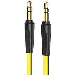 Кабель Jack 3.5 <--> Jack 3.5  1.0м BOROFONE BL6 жёлтый