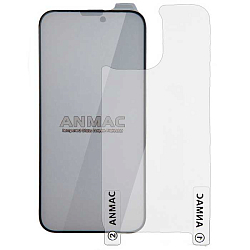 Противоударное стекло 3D ANMAC для iPhone 14 Plus матовое с сеточкой