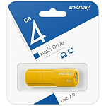 USB  4Gb Smart Buy Clue жёлтый