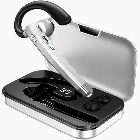 Гарнитура-Bluetooth HOCO DES48, silver