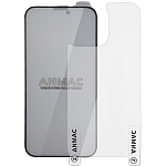 Противоударное стекло 3D ANMAC для iPhone 14 Pro Max матовое с сеточкой