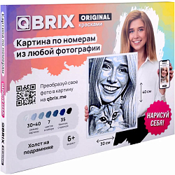 Картина по номерам QBRIX ORIGINAL из любой фотографии 30×40 41×32×2 см