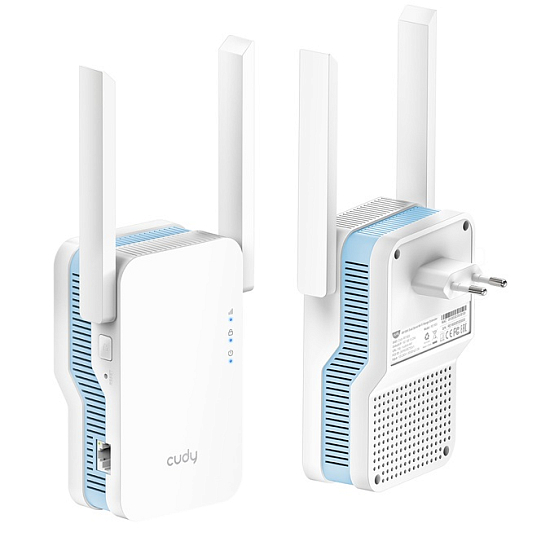 Повторитель WiFi Cudy RE1200 AC1200 10/100BASE-TX белый