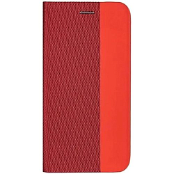 Чехол футляр-книга MESH Leather Mix для Xiaomi Redmi 10А (Красный)