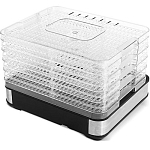 Сушилка для овощей и фруктов BQ FD1003 Черный-стальной