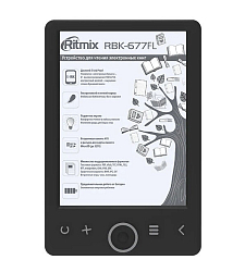 Электронная книга RITMIX RBK-677FL black 6"