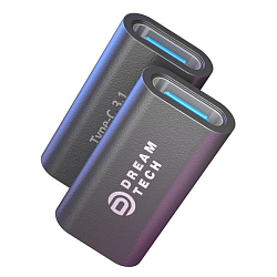 Переходник Type-C >--< Type-C DREAM B8 черный