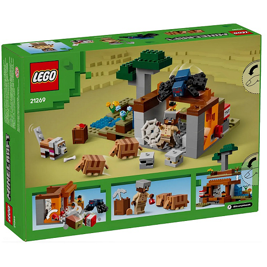 Конструктор LEGO Minecraft 21269 Экспедиция на рудник "Броненосец