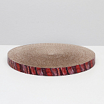 Гофрокогтеточка "Пижон" круглая "Спил сосны", с пропиткой, 28 х 2,5 см 5052214