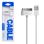 Кабель USB <--> Iphone 4  1.0м HOCO X1 (белый)