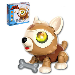 Электронный конструктор «Робот Дружок», цвет коричневый 7018169