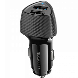Авто ЗУ 2USB 3.4A BOROFONE BZ31A Solid, черный