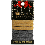 Резинки для волос новогодние «Время мечтать» на Новый год, набор 6 шт, d = 4 см