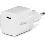 Сетевое ЗУ 1Type-C TTEC 2SCP03B, белый, 30W