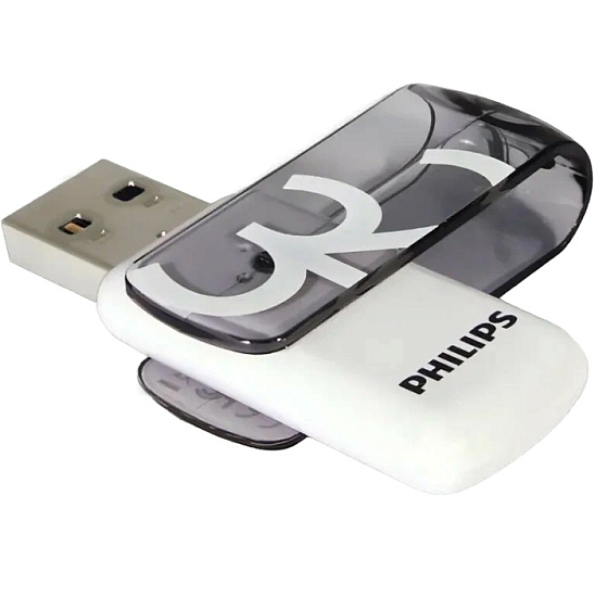 USB 32Gb Philips VIVID2.0, белый, чёрный