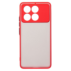 Задняя накладка PC041 для Xiaomi Poco X6 Pro 5G (red) (228270)