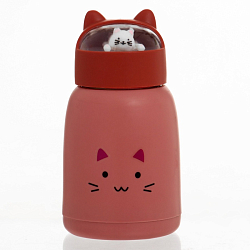 Бутылка для воды "Котик", 350 мл, стеклянная   7911997