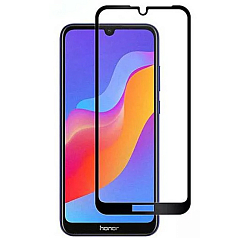 Противоударное стекло 2.5D NONAME для Honor 8A, GL-24, Ceramic Matte, Anti-Blue, матовый, черное, полный клей