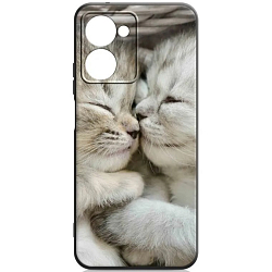 Силиконовый чехол DF для Realme 10 Pro (5G) rmCase-28 black Art120