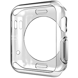 Силиконовый чехол для Apple Watch 40mm прозрачный
