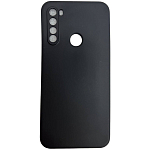 Задняя накладка ZIBELINO Soft Matte для Xiaomi Redmi Note 8T (черный) с микрофиброй