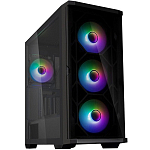 Корпус ZALMAN Z10 DUO, ATX, BLACK, WINDOW, 2x3.5", 2x2.5", 2xUSB3.0, 1xUSB 3.1 Type-C, FRONT 3x120mm Infinity Mirror ARGB, REAR 1x120mm I