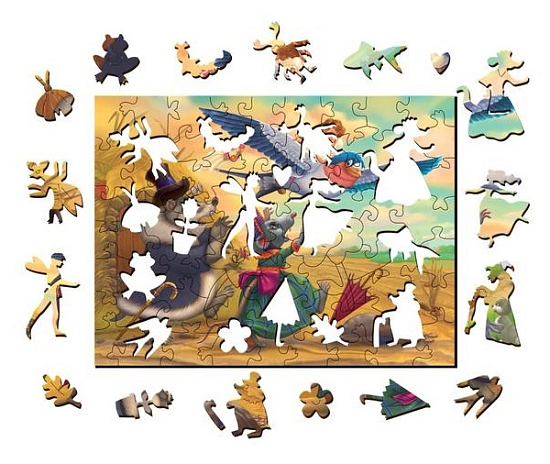 Пазл фигурный деревянный Страна сказок «Дюймовочка»