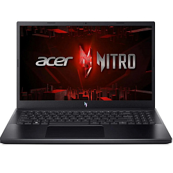 Ноутбук игровой 15.6" Acer Nitro V 15 (AMD Ryzen 5-7535HS/ 16 ГБ/ SSD 512 ГБ/ RTX 4050/ DOS) (NH.QSGER.001) черный