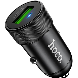Авто ЗУ 1USB 3A HOCO Z32 QC3.0 черный