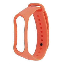 Силиконовый ремешок для XIAOMI MI Band 3/4 оранжевый