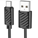 Кабель USB <--> Type-C  1.0м HOCO X88 Gratified чёрный