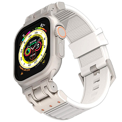 Силиконовый ремешок DEFENDER Loop для Apple Watch 42_44_45_49мм молочный