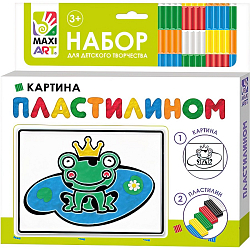 Картина пластилином «Лягушонок», 10 × 15 см