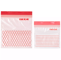 ИСТАД Пакет пластиковый, красный 60 шт