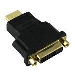 Переходник HDMI <--< DVI-D Perfeo A7017  24+1 чёрный, в техпаке