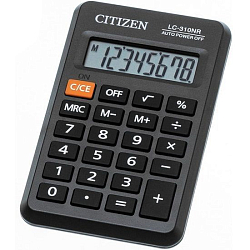 Калькулятор CITIZEN LC-310NR, карманный, черный 8-разр.