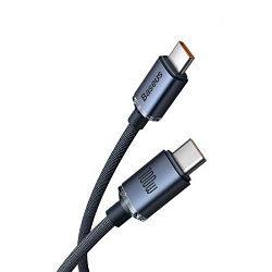 Кабель Lightning <--> Type-C  2.0м BASEUS черный, 20W (CATLYS-C02)