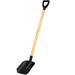 Лопата совковая, 235х270х1300 мм, деревянный черенок с пропиткой, Россия// Сибртех 614595
