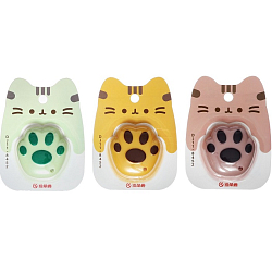 Нож канцелярский пластиковый "Лапка", 9 мм, МИКС