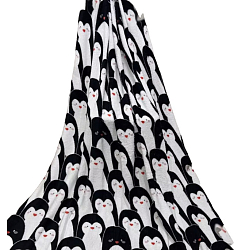 Плед 180*200 бамбуковый "Пингвины"