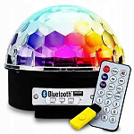 Проектор Музыкальный диско шар с пультом Bluetooth и USB накопителем LED magic Ball