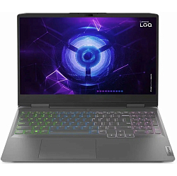 Ноутбук игровой 15.6" Lenovo LOQ 15IRH8 (Intel Core i5-12450H/ 16GB/ SSD 512GB/ RTX 4050/ DOS) (82XV00QURK), тёмно-серый