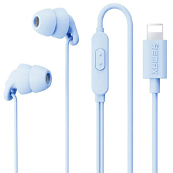 Наушники REMAX RM-518i, Wired Sleep, 8 pin, голубой