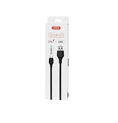 Кабель USB <--> microUSB  2.0м XO NB103 черный
