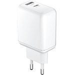 Сетевое ЗУ 30W Type-C/USB OLMIO PowerDelivery, Smart IC, белое