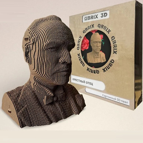 Картонный 3D пазл QBRIX Крестный отец